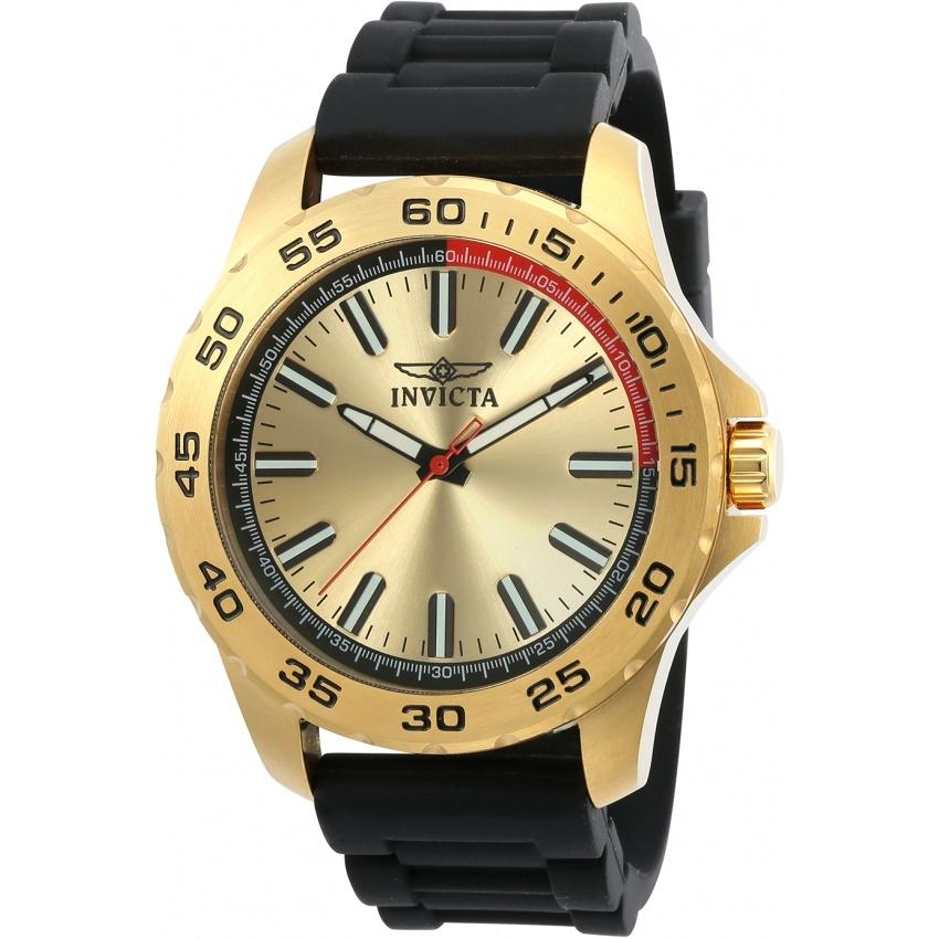 Invicta Men&#39;s 21940 Pro Diver Black Silicone Watch