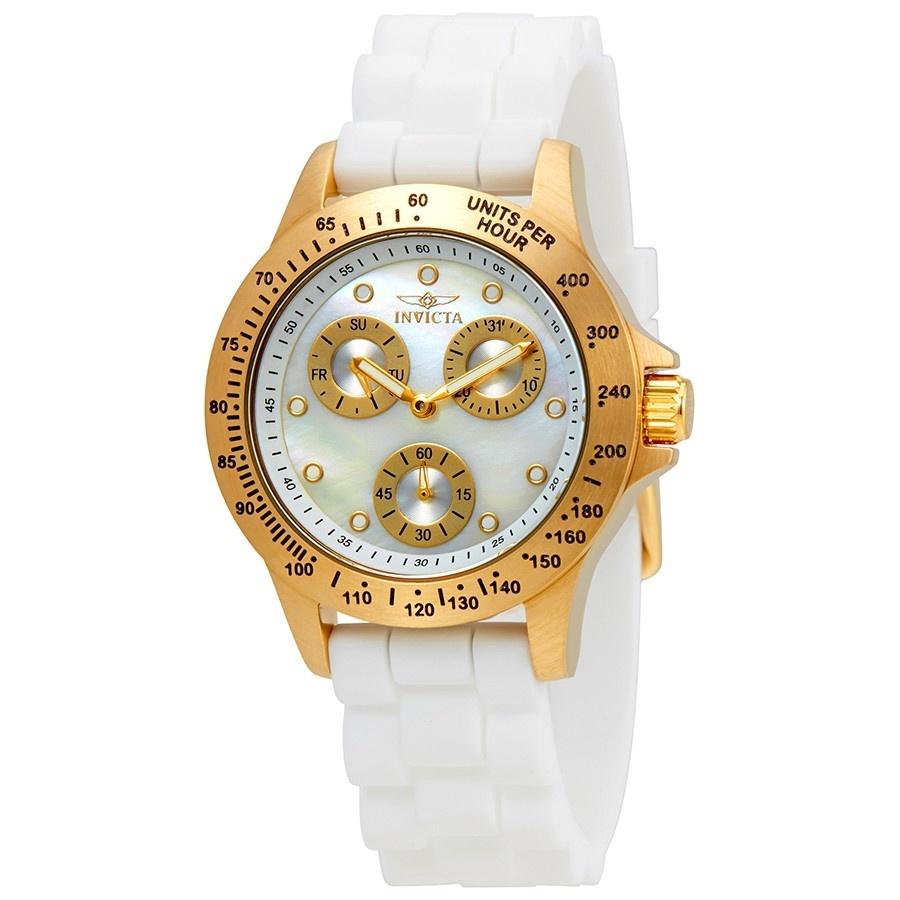 Invicta Women&#39;s 21985 Speedway White Silicone Watch