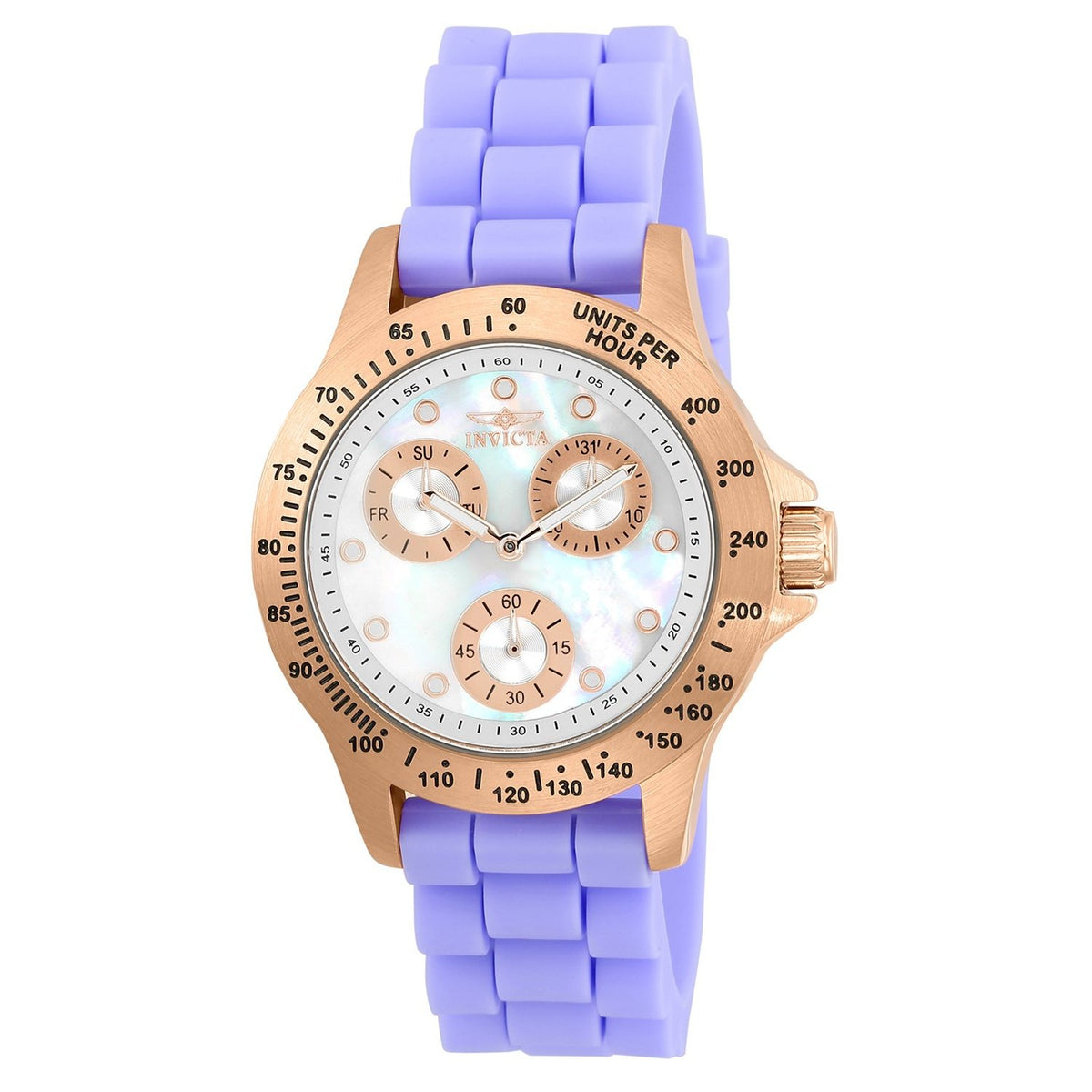 Invicta Women&#39;s 21988 Speedway Purple Silicone Watch