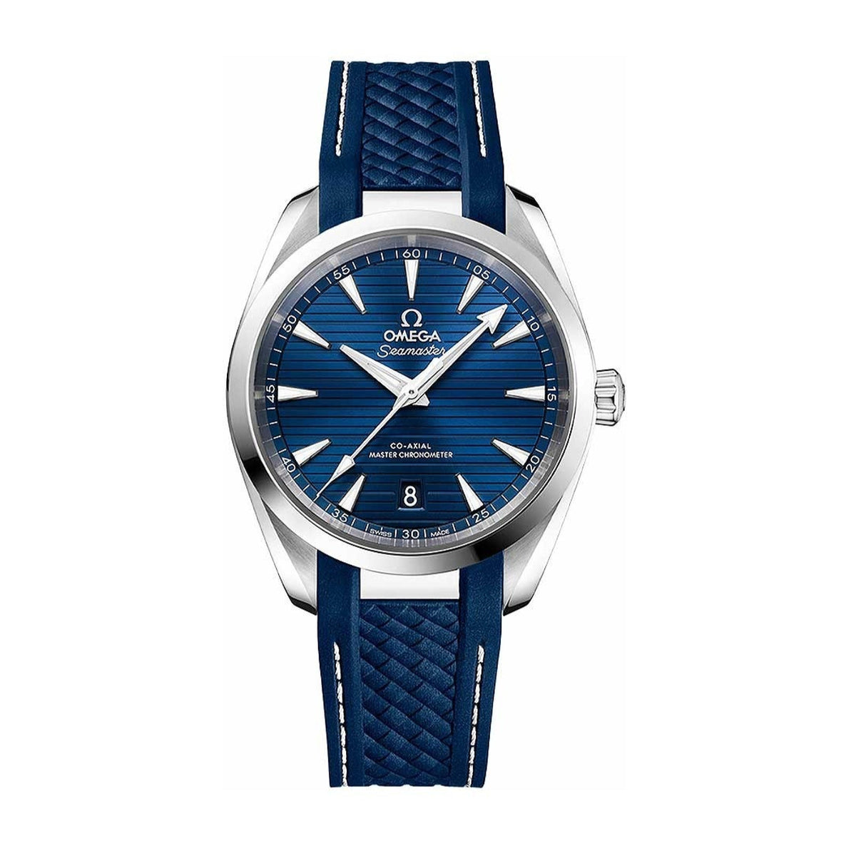 Omega Men's 220.12.38.20.03.001 Aqua Terra Blue Rubber Watch
