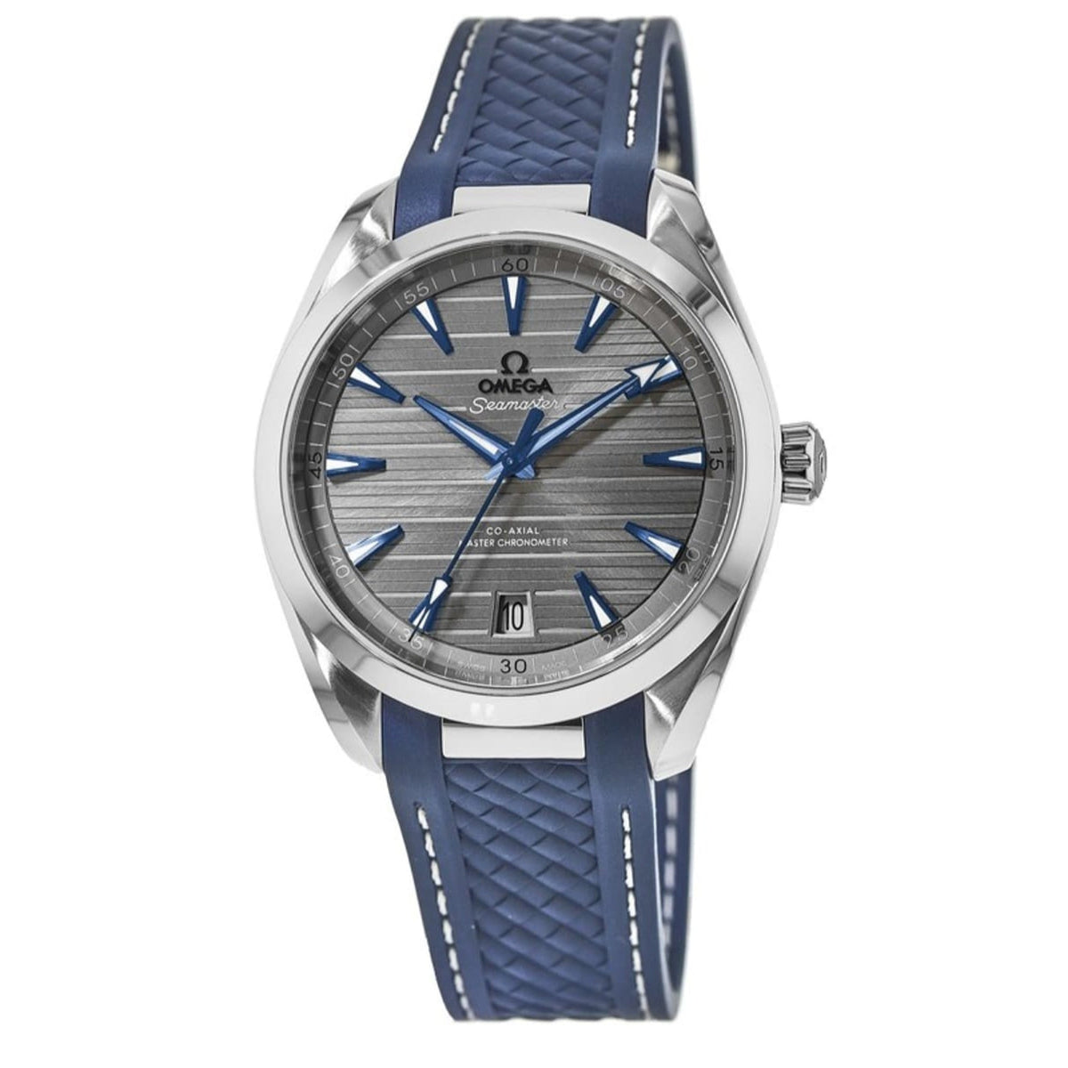 Omega Men's 220.12.41.21.06.001 Aqua Terra Blue Rubber Watch