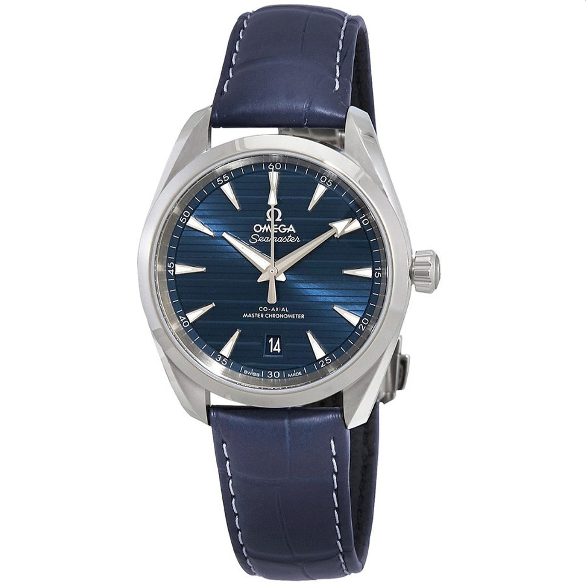 Omega Men's 220.13.38.20.03.001 Aqua Terra Blue Leather Watch