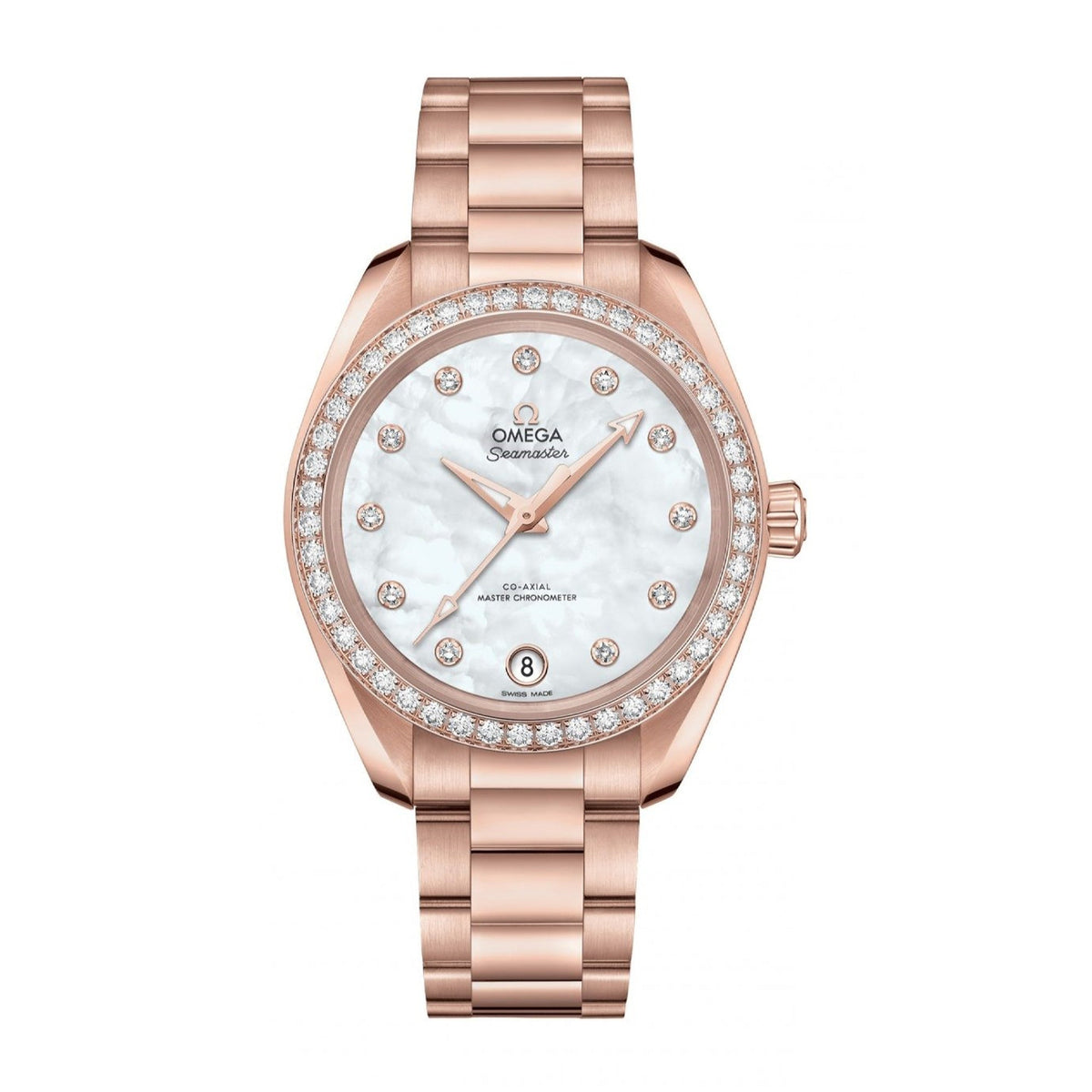 Omega Women's 220.55.34.20.55.001 Aqua Terra Rose-Tone Stainless Steel Watch