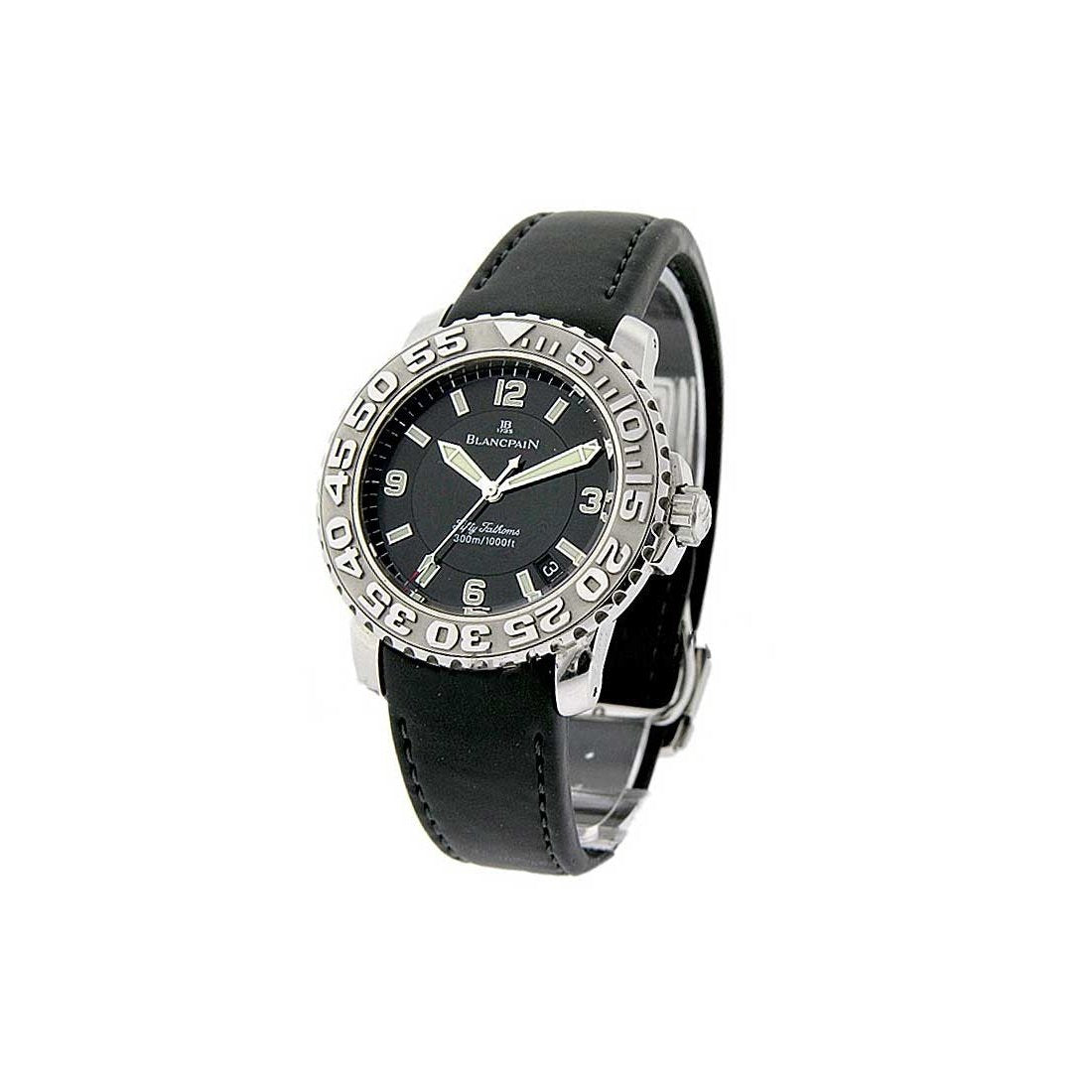 Blancpain Men&#39;s 2200-1130-64B 50 Fathoms Black Rubber Watch