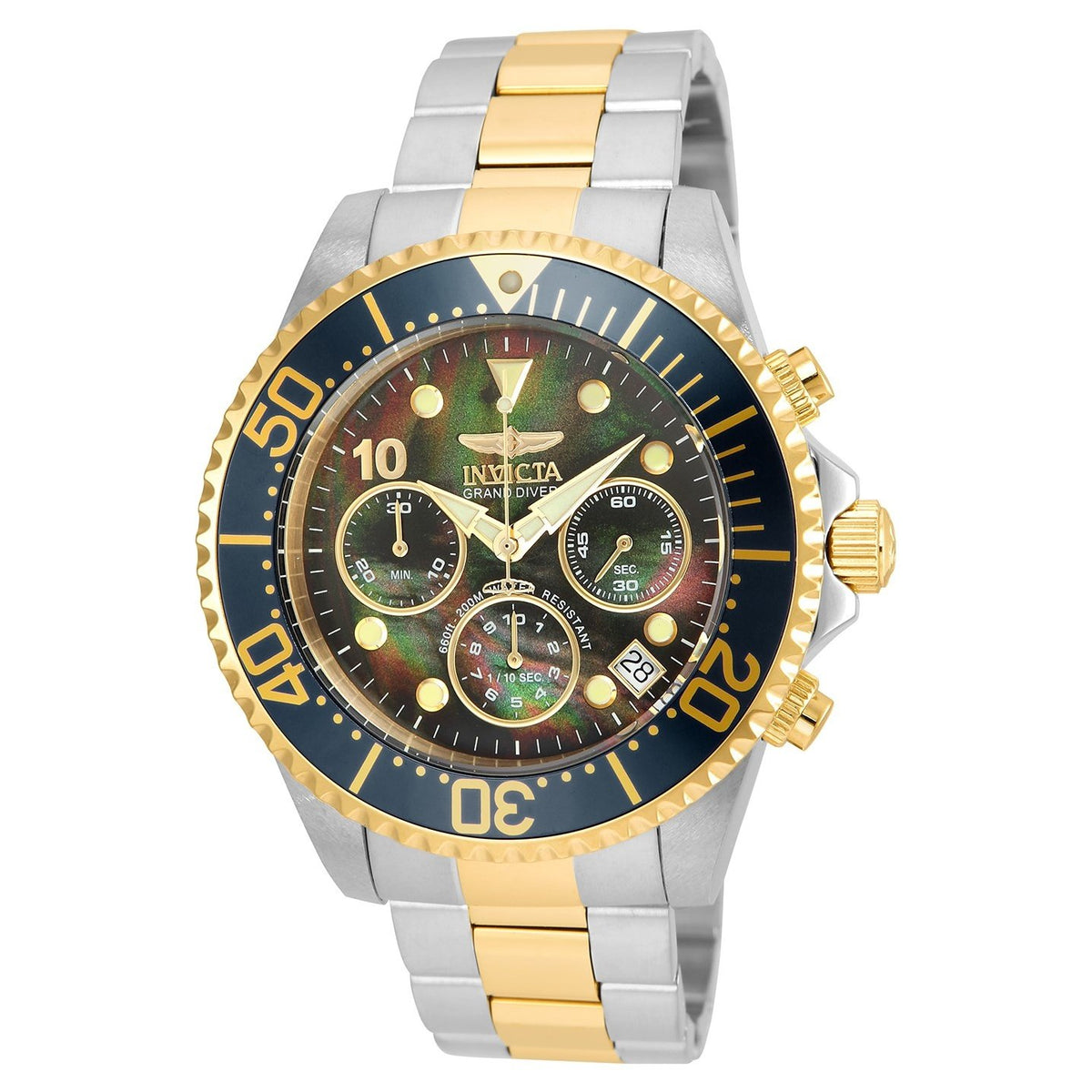 Invicta Men&#39;s 22037 Pro Diver Gold-tone and Silver Stainless Steel Watch