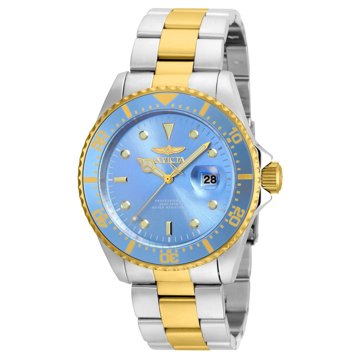 Invicta Men&#39;s 22060 Pro Diver Gold-Tone and Silver Stainless Steel Watch