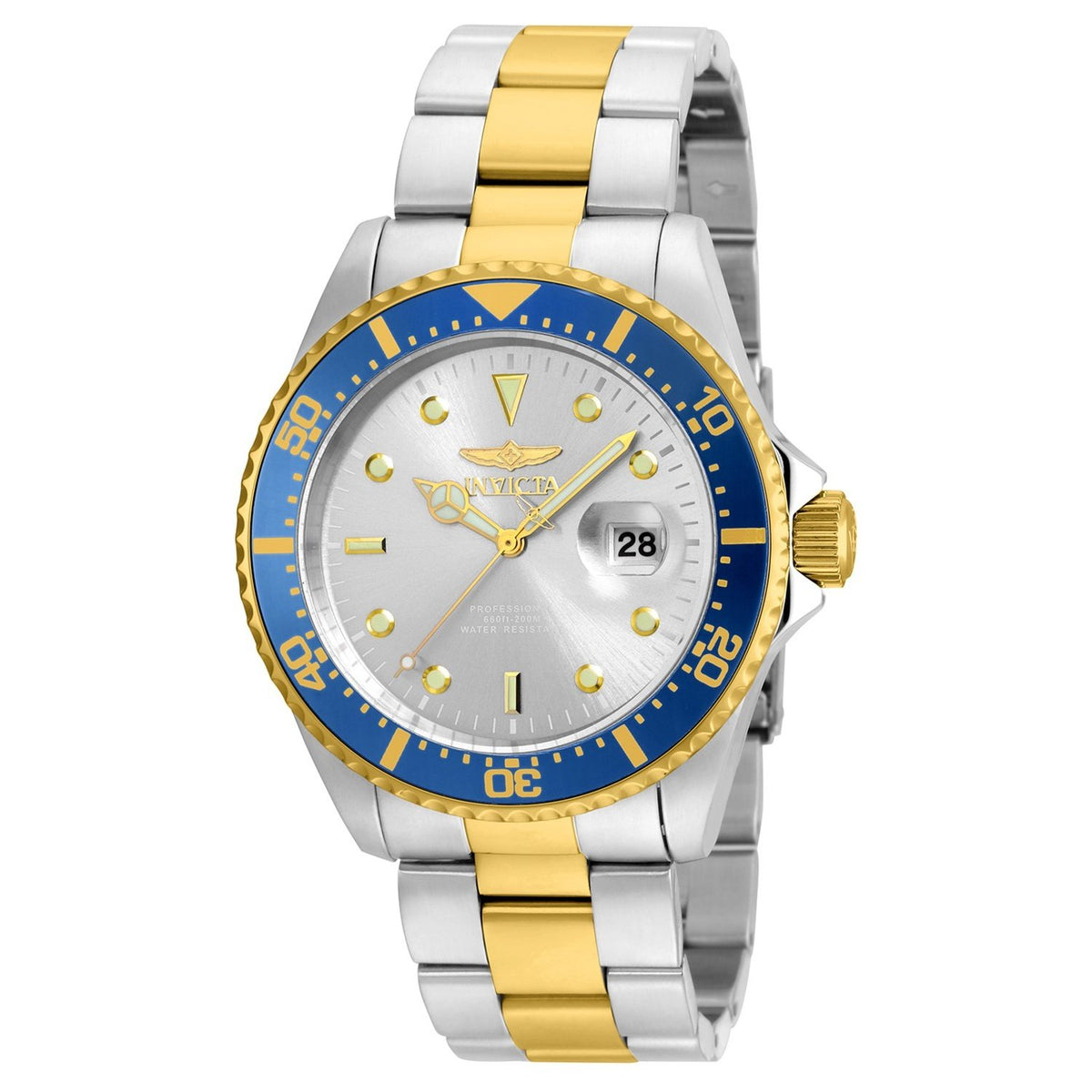 Invicta Men&#39;s 22061 Pro Diver Gold-Tone and Silver Stainless Steel Watch