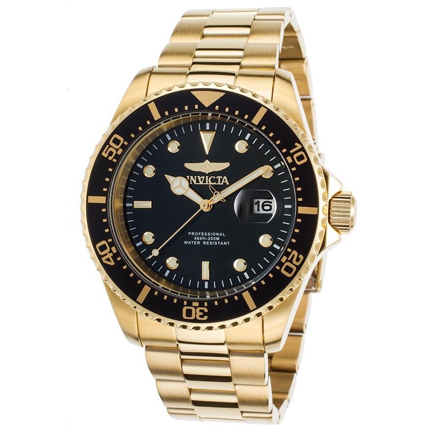 Invicta Men&#39;s 22062 Pro Diver Gold-Tone Stainless Steel Watch