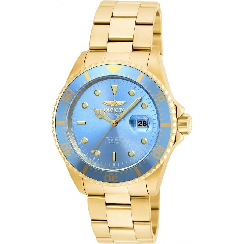 Invicta Men&#39;s 22066 Pro Diver Gold-Tone Stainless Steel Watch