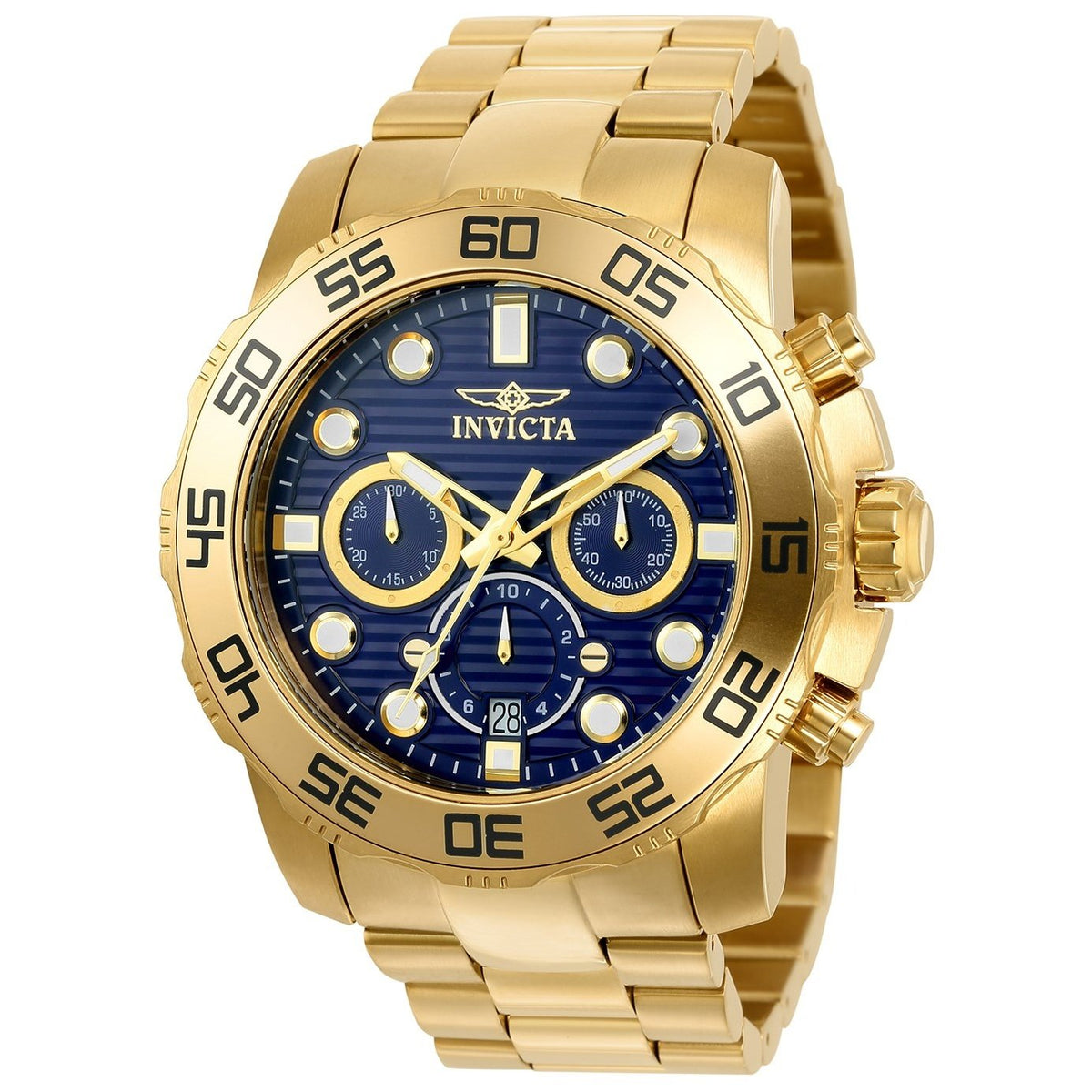 Invicta Men&#39;s 22228 Pro Diver Scuba Gold-Tone Stainless Steel Watch
