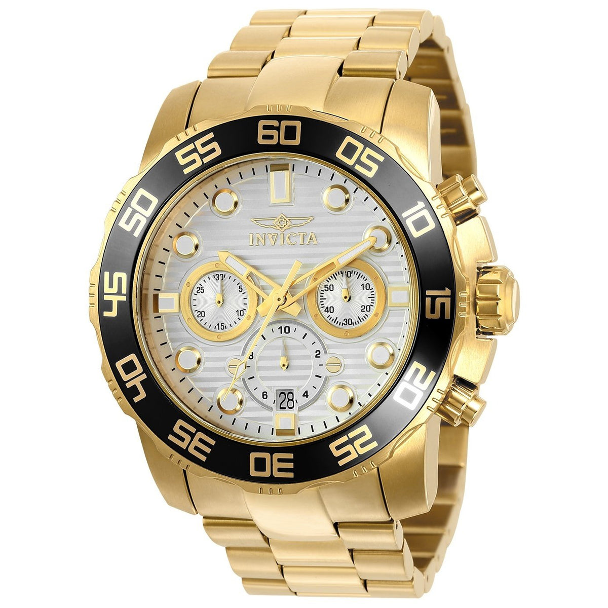 Invicta Men&#39;s 22229 Pro Diver Scuba Gold-Tone Stainless Steel Watch