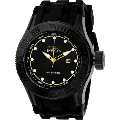Invicta Men&#39;s 22249 Pro Diver Black Silicone Watch