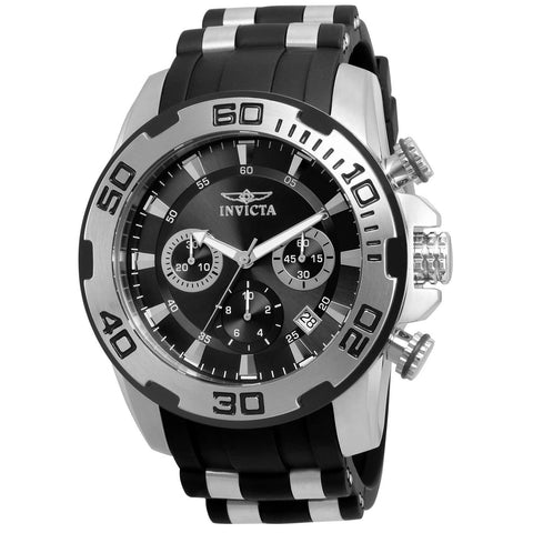 Invicta Men's 22311 Pro Diver Scuba Black and Silver Polyurethane and Stainless Steel Watch