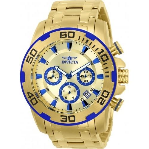 Invicta Men&#39;s 22320 Pro Diver Scuba Gold-Tone Stainless Steel Watch