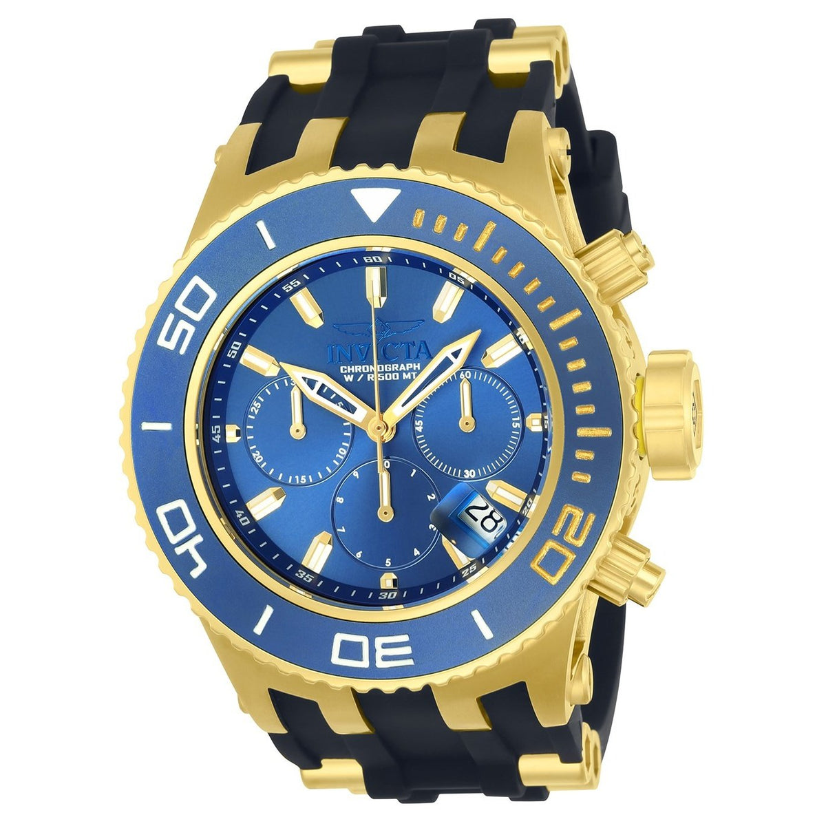 Invicta Men&#39;s 22366 Subaqua Specialty Black and Gold-Tone Polyurethane and Stainless Steel Watch