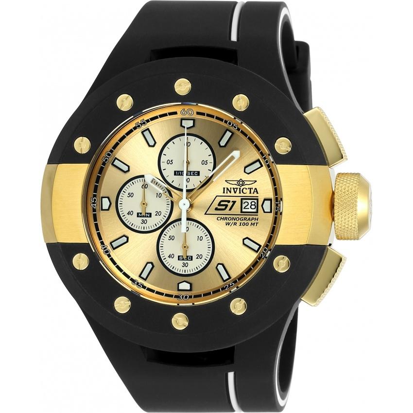 Invicta Men's 22437 S1 Rally Black Polyurethane Watch