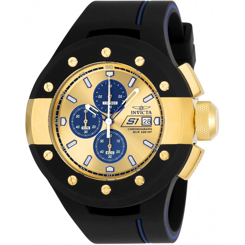 Invicta Men's 22438 S1 Rally Black Polyurethane Watch