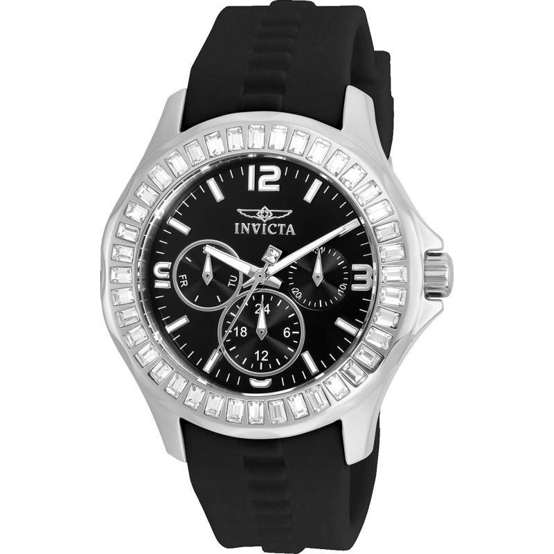 Invicta Women's 22469 Angel Black Silicone Watch