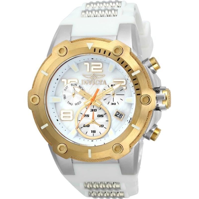 Invicta Men's 22512 Speedway White Polyurethane and Stainless Steel Watch
