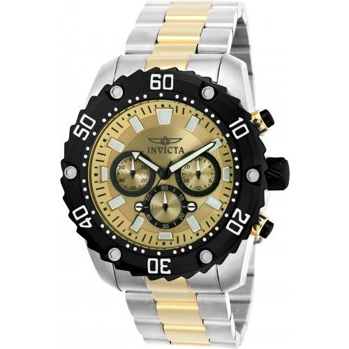 Invicta Men&#39;s 22519 Pro Diver Gold-Tone and Silver Stainless Steel Watch
