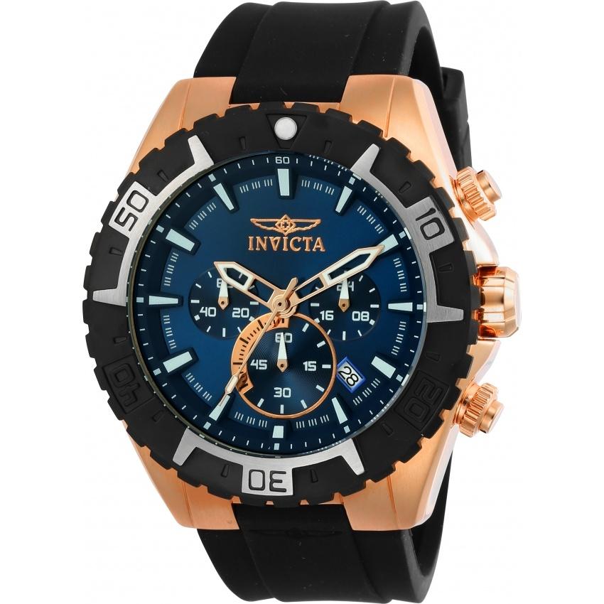 Invicta Men's 22524 Aviator Black Silicone Watch