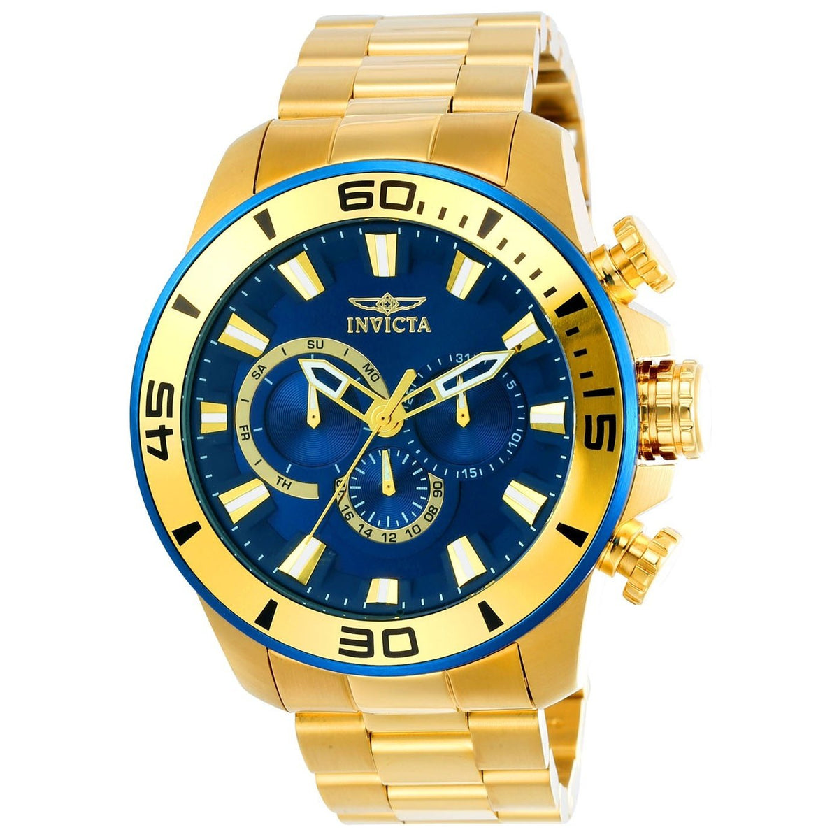 Invicta Men&#39;s 22587 Pro Diver Gold-Tone Stainless Steel Watch