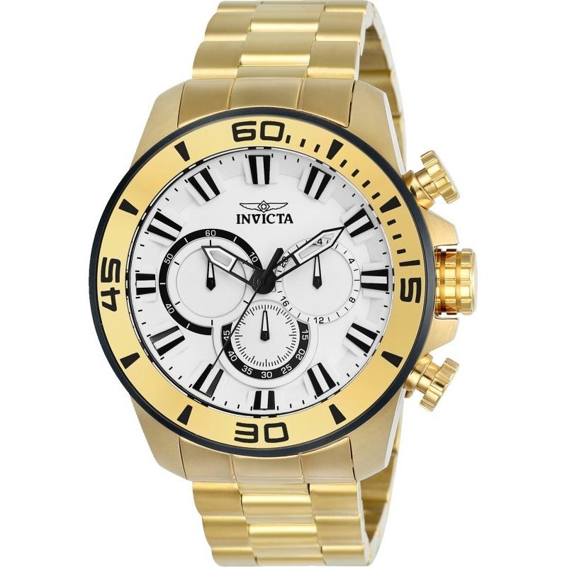 Invicta Men&#39;s 22589 Pro Diver Gold-Tone Stainless Steel Watch