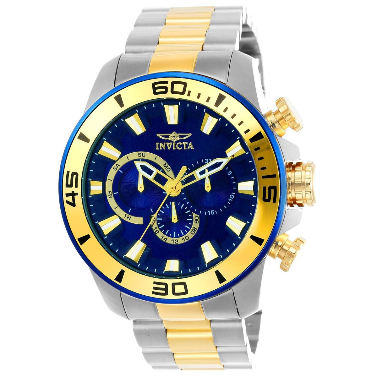 Invicta Men&#39;s 22591 Pro Diver Gold-tone and Silver Stainless Steel Watch