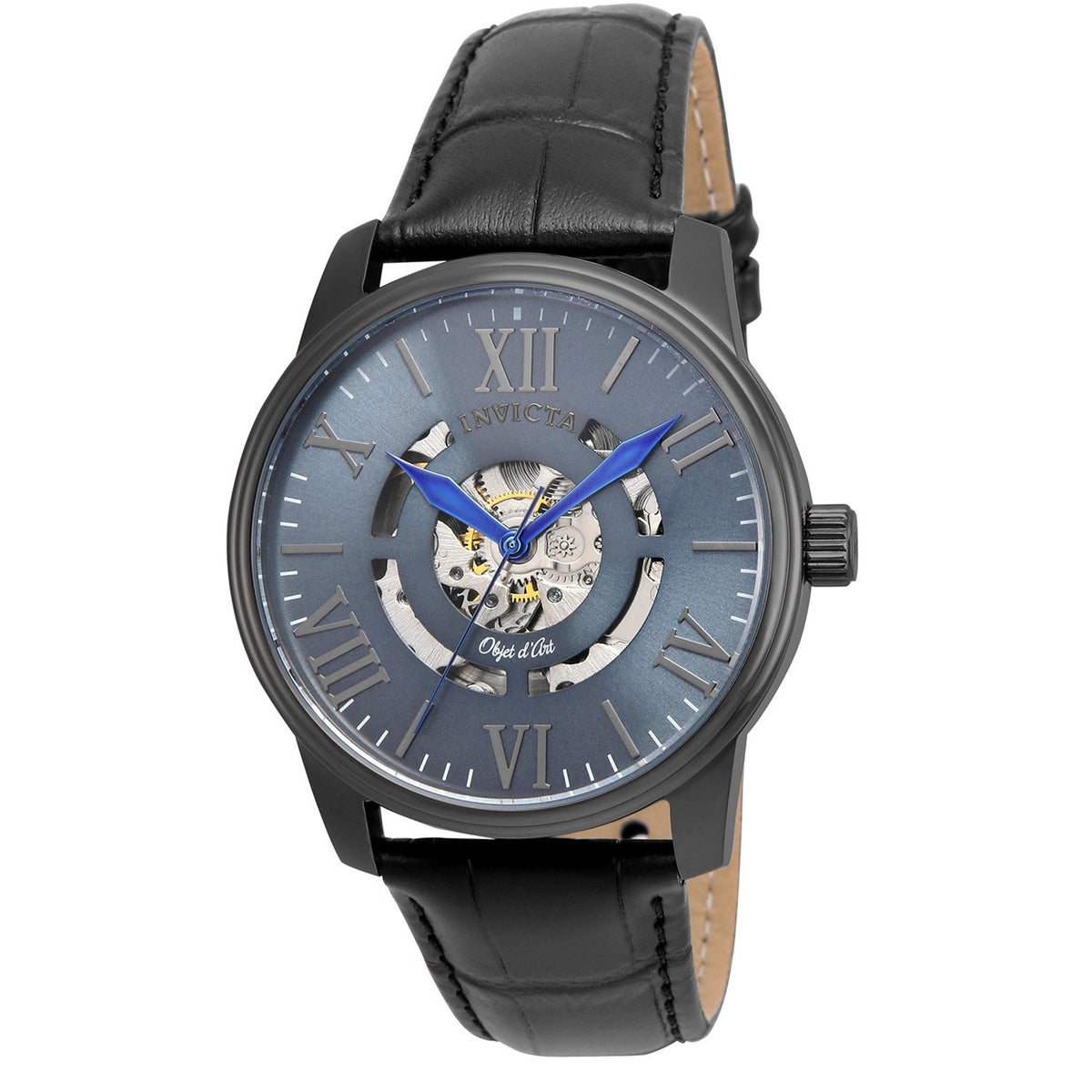Invicta Men's 22602 Objet D Art Black Leather Watch