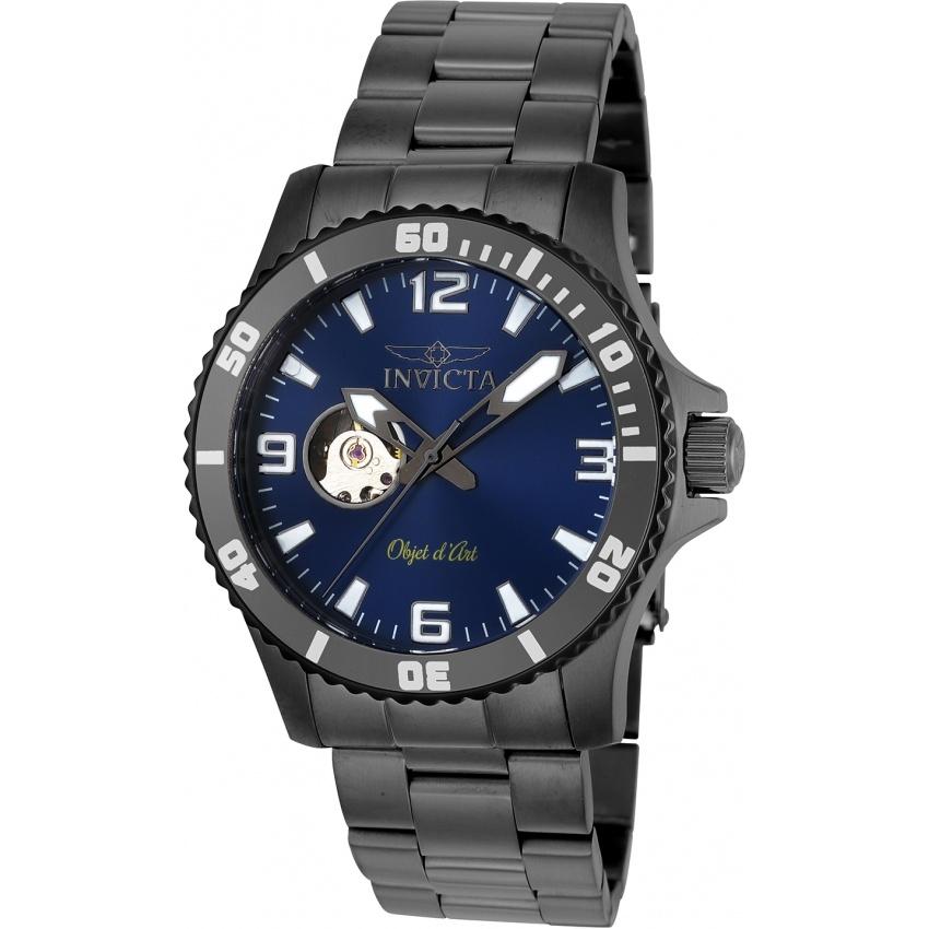 Invicta Men's 22626 Objet D Art Automatic Gunmetal Stainless Steel Watch