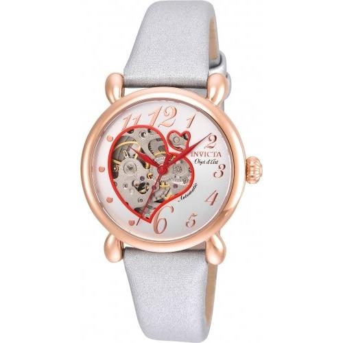 Invicta Women's 22648 Objet D Art Automatic White Leather Watch