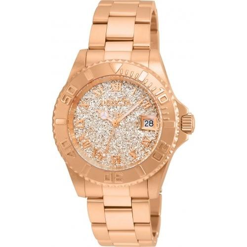 Invicta Women&#39;s 22708 Angel Rose-Tone Stainless Steel Watch