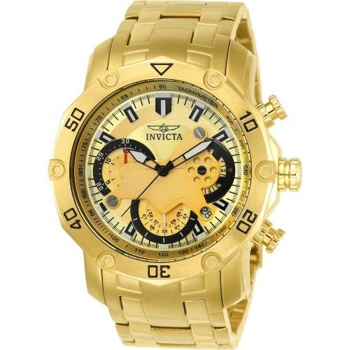 Invicta Men s 22761 Pro Diver Scuba Gold Tone Stainless Steel