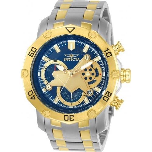 Invicta Men&#39;s 22762 Pro Diver Scuba Gold-Tone and White Inserts Stainless Steel Watch