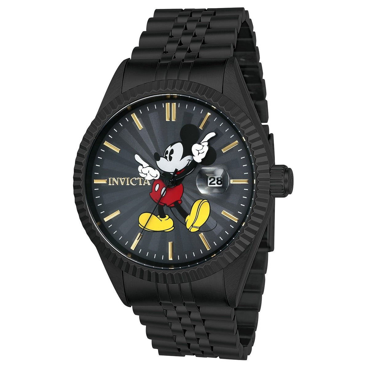 Invicta Men's 22771 Disney Mickey Mouse Black Stainless Steel Watch