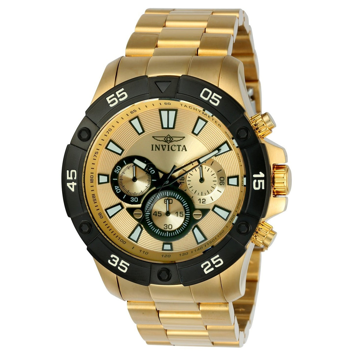Invicta Men&#39;s 22789 Pro Diver Gold-Tone Stainless Steel Watch