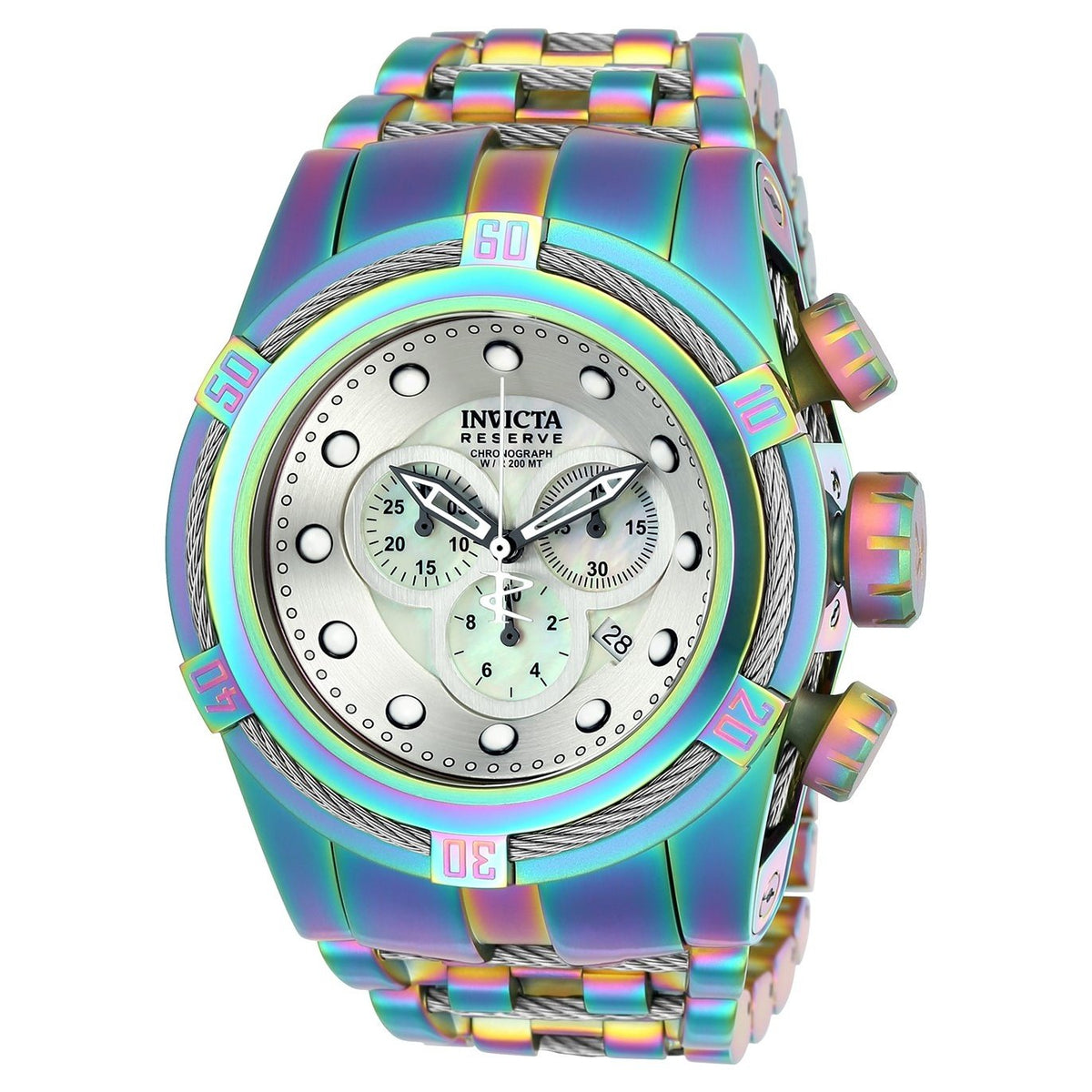 Invicta Men's 22840 Bolt Iridescent Stainless Steel Watch