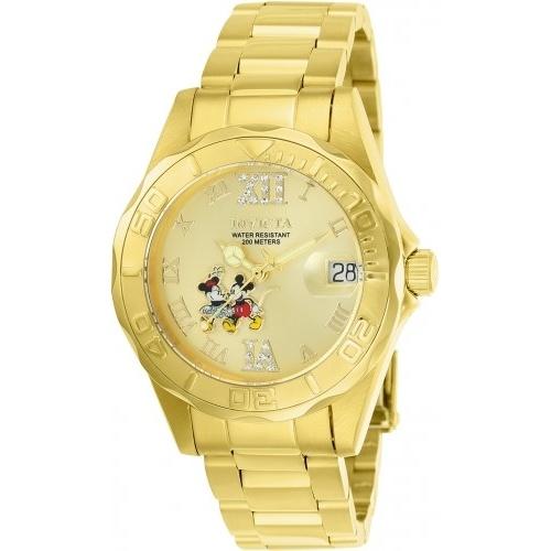 Invicta Women's 22868 Disney Mickey Mouse Gold-Tone Stainless Steel Watch