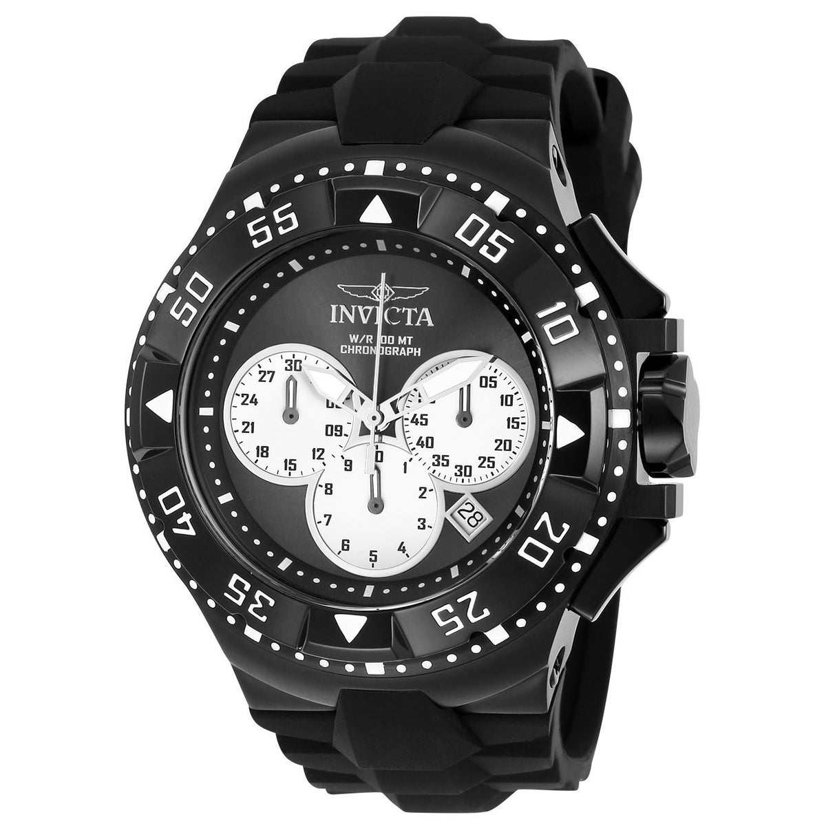 Invicta Men's 23041 Excursion Reserve Black Polyurethane Watch