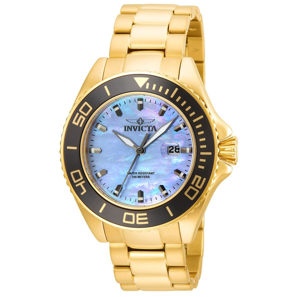 Invicta Men&#39;s 23071 Pro Diver Gold-Tone Stainless Steel Watch