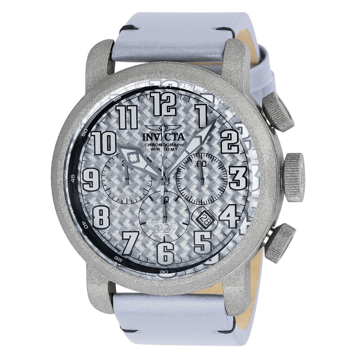 Invicta Men's 23091 Aviator Grey Leather Watch