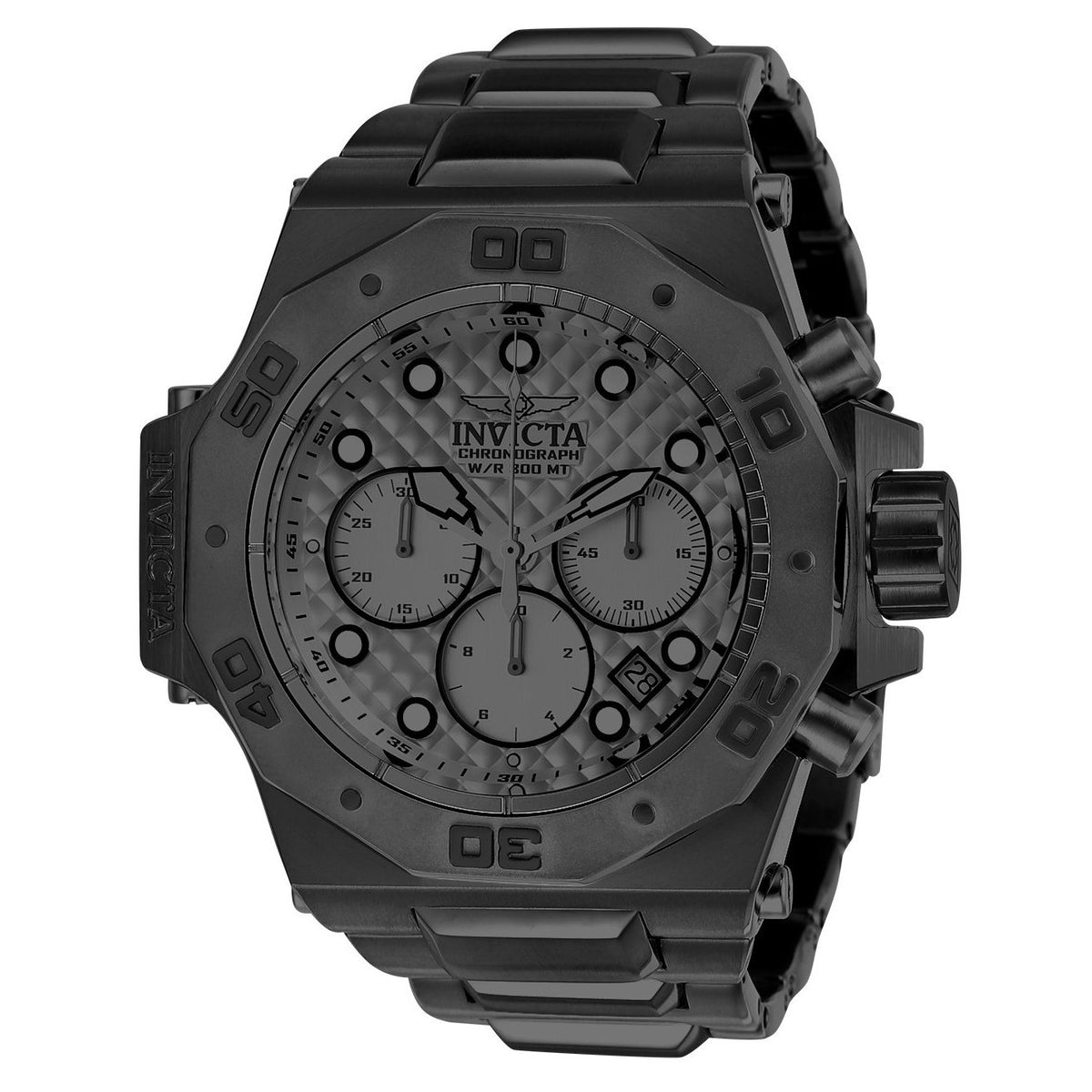 Invicta Men&#39;s 23099 Akula Reserve Black Stainless Steel Watch