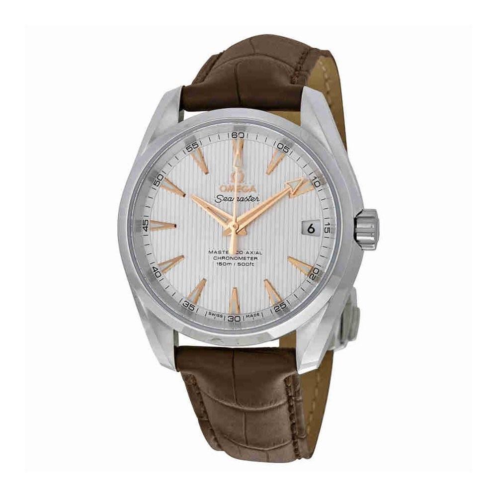 Omega Men's 231.13.39.21.02.003 Seamaster Aqua Terra Brown Leather Watch