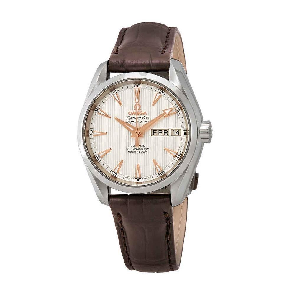 Omega Men's 231.13.39.22.02.001 Seamaster Aqua Terra Brown Leather Watch