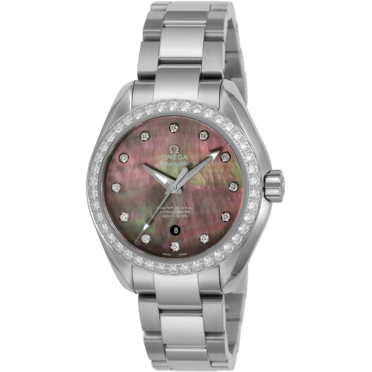 Omega Women&#39;s 231.15.34.20.57.001 Seamaster Aqua Terra Stainless Steel Watch