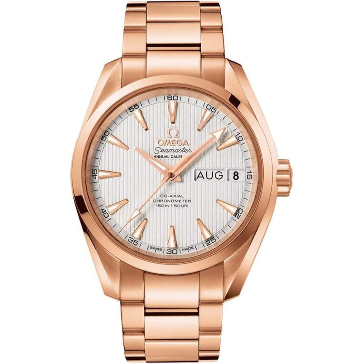 Omega Men's 231.50.39.22.02.001 Aqua Terra Rose-Tone Stainless Steel Watch