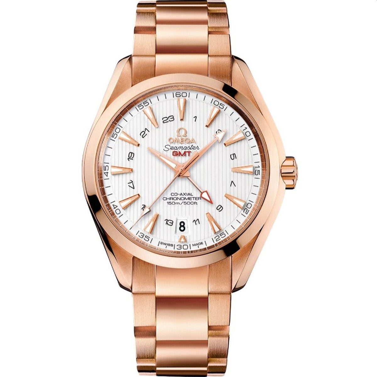 Omega Men's 231.50.43.22.02.001 Aqua Terra Rose-Tone Stainless Steel Watch