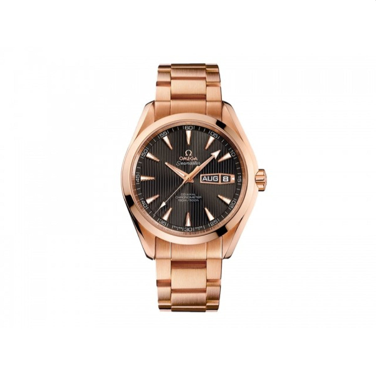 Omega Men's 231.50.43.22.06.001 Aqua Terra Rose-Tone Stainless Steel Watch