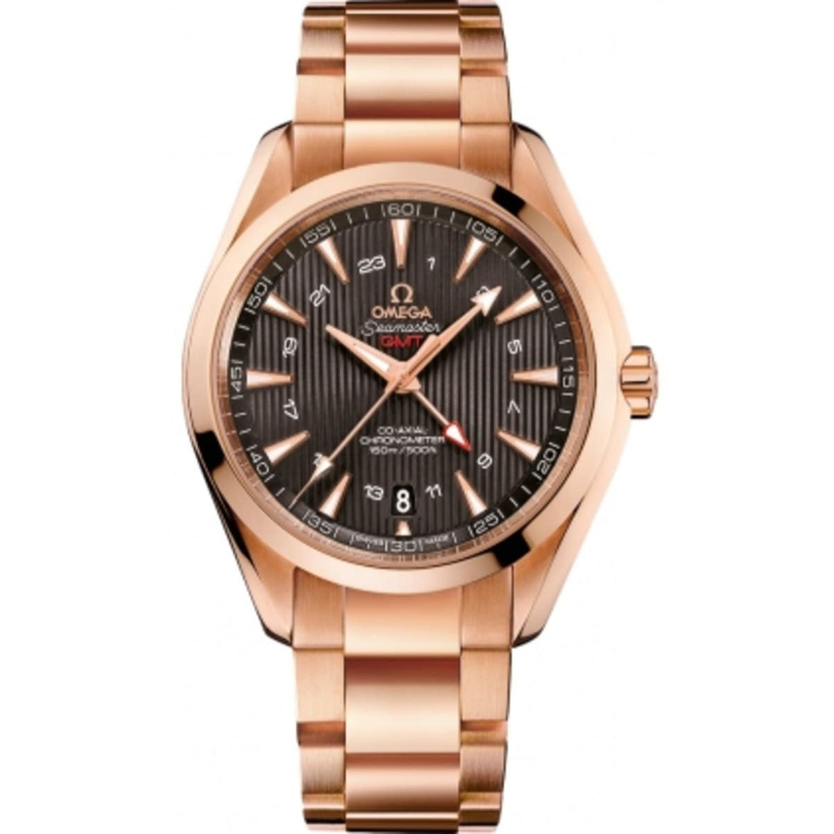 Omega Men's 231.50.43.22.06.002 Aqua Terra Rose-Tone Stainless Steel Watch
