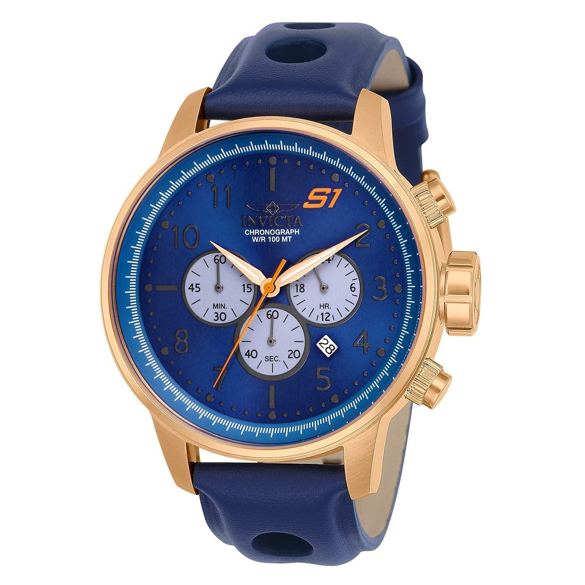 Invicta Men&#39;s 23111 S1 Rally Blue Leather Watch